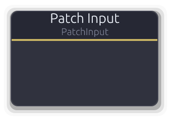 Patch Input node preview