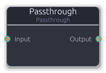 Passthrough node preview