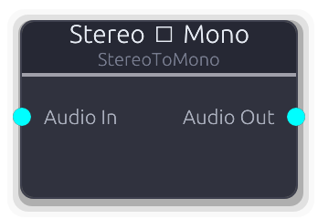 Stereo ➔ Mono node preview