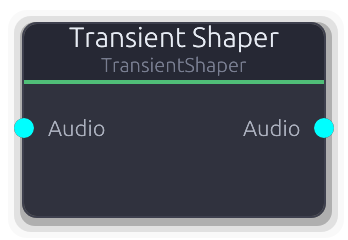 Transient Shaper node preview